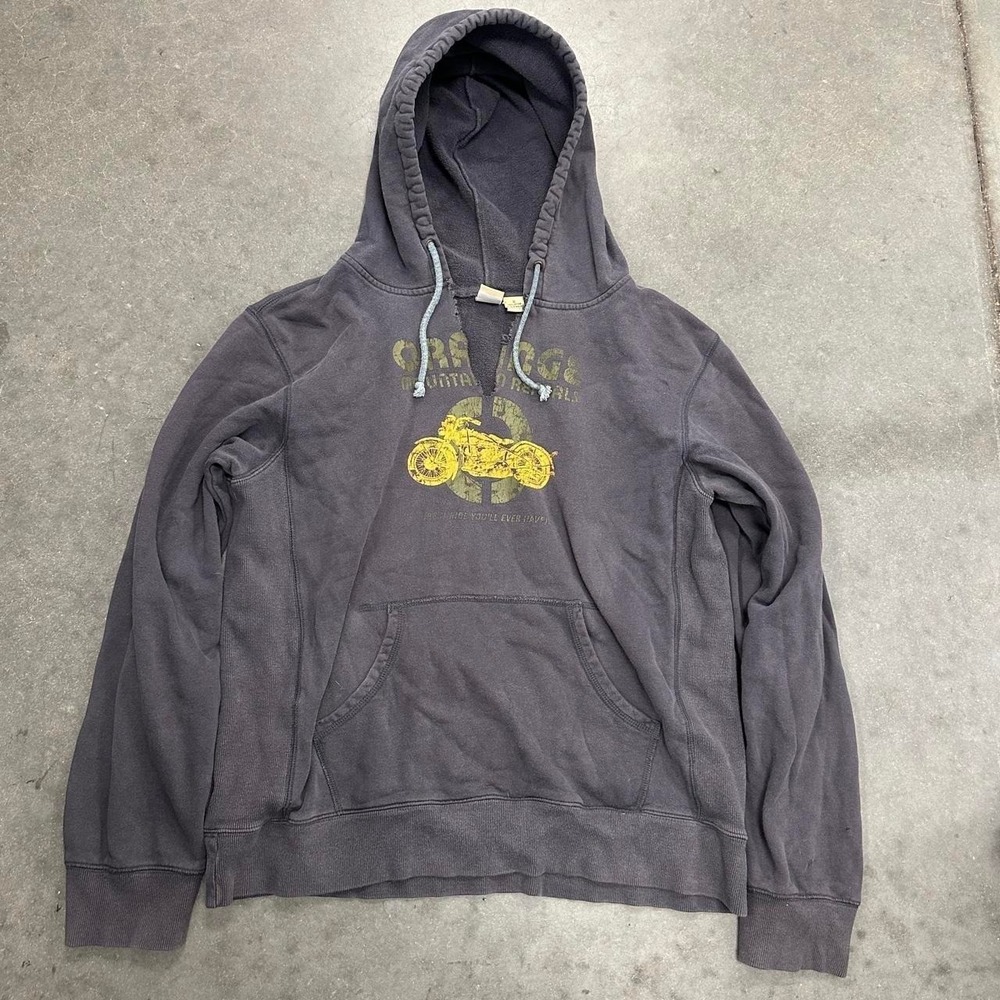 Fossil Brand Motorcycle Graphic oversized Hoodie Size XL